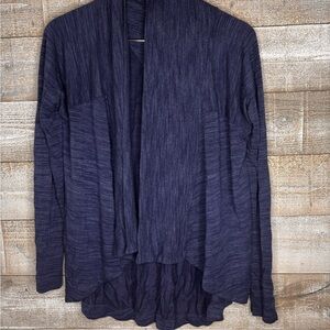 Athleta blue Women's Open Front Navy Blue Cardigan Sweater